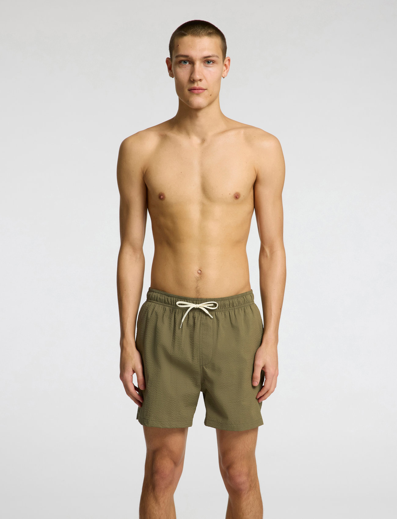Selected Slhcooper-Seersucker Swimshorts - - S 1