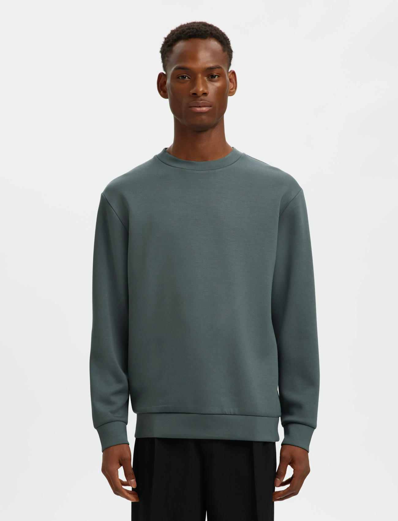 Selected Slmemanuel Soft Crew Neck Sweat Noos - - S 1