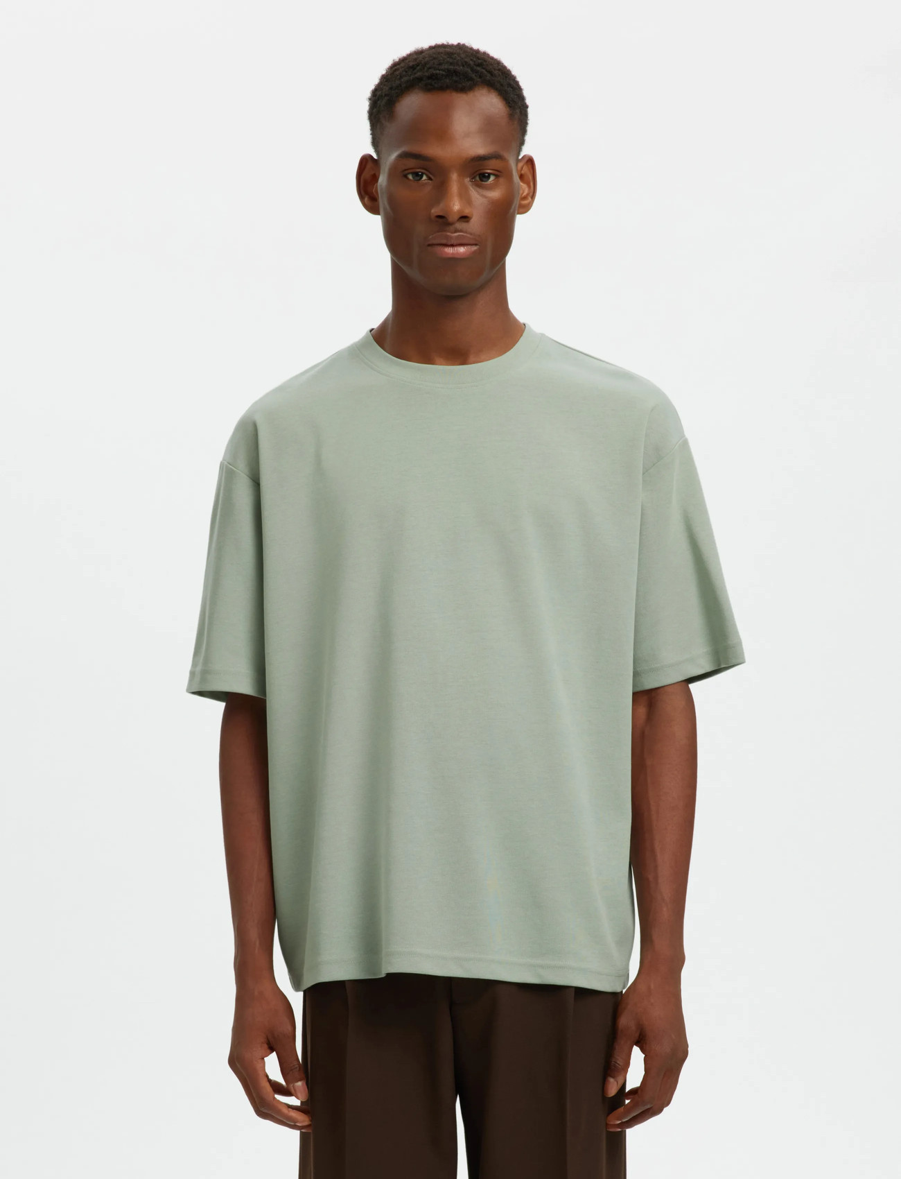 Selected Slmlooseoscar Ss O-Neck Tee Noos - - S 11