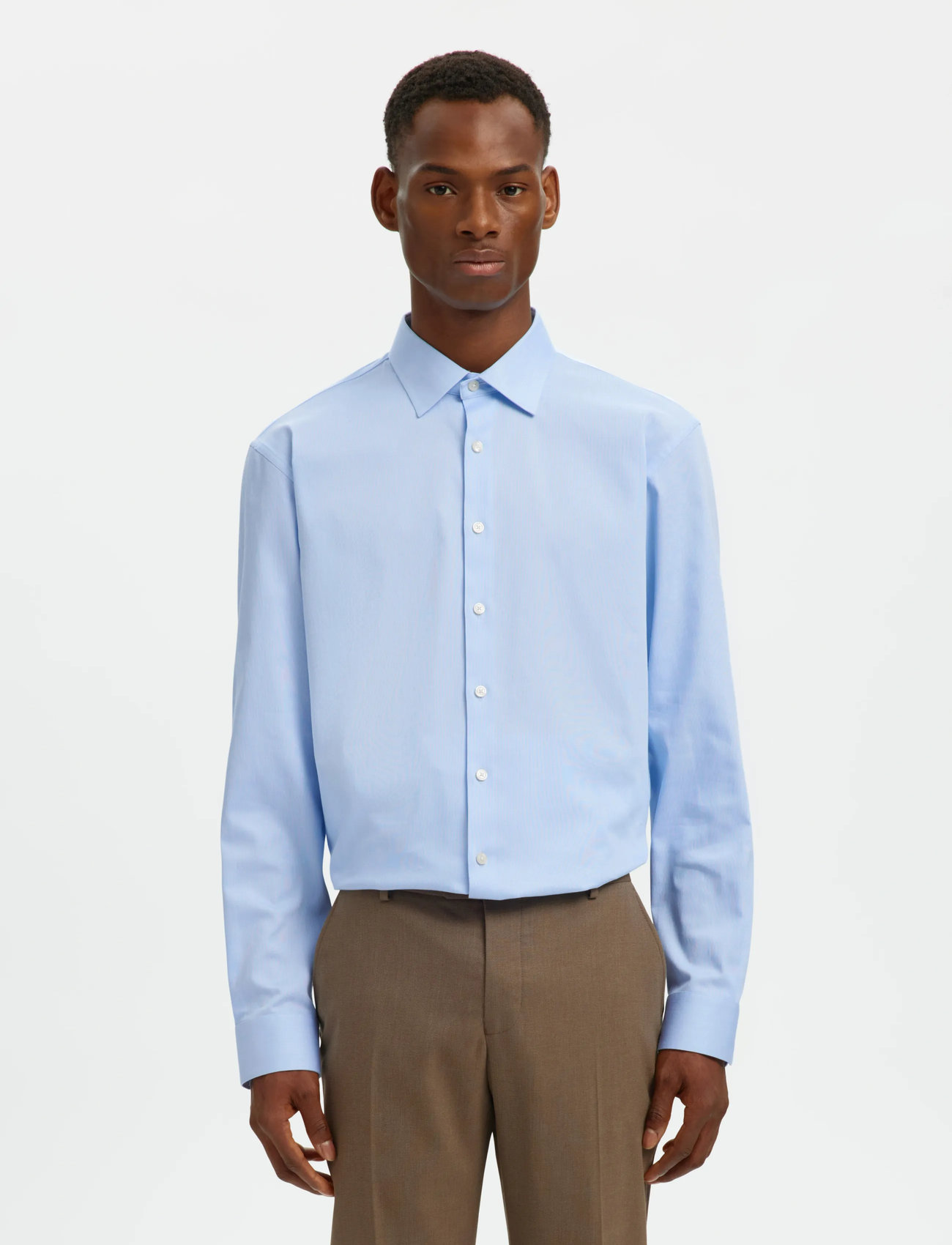 Selected Slmreg-Performance Shirt Ls Noos - Navy - S 2