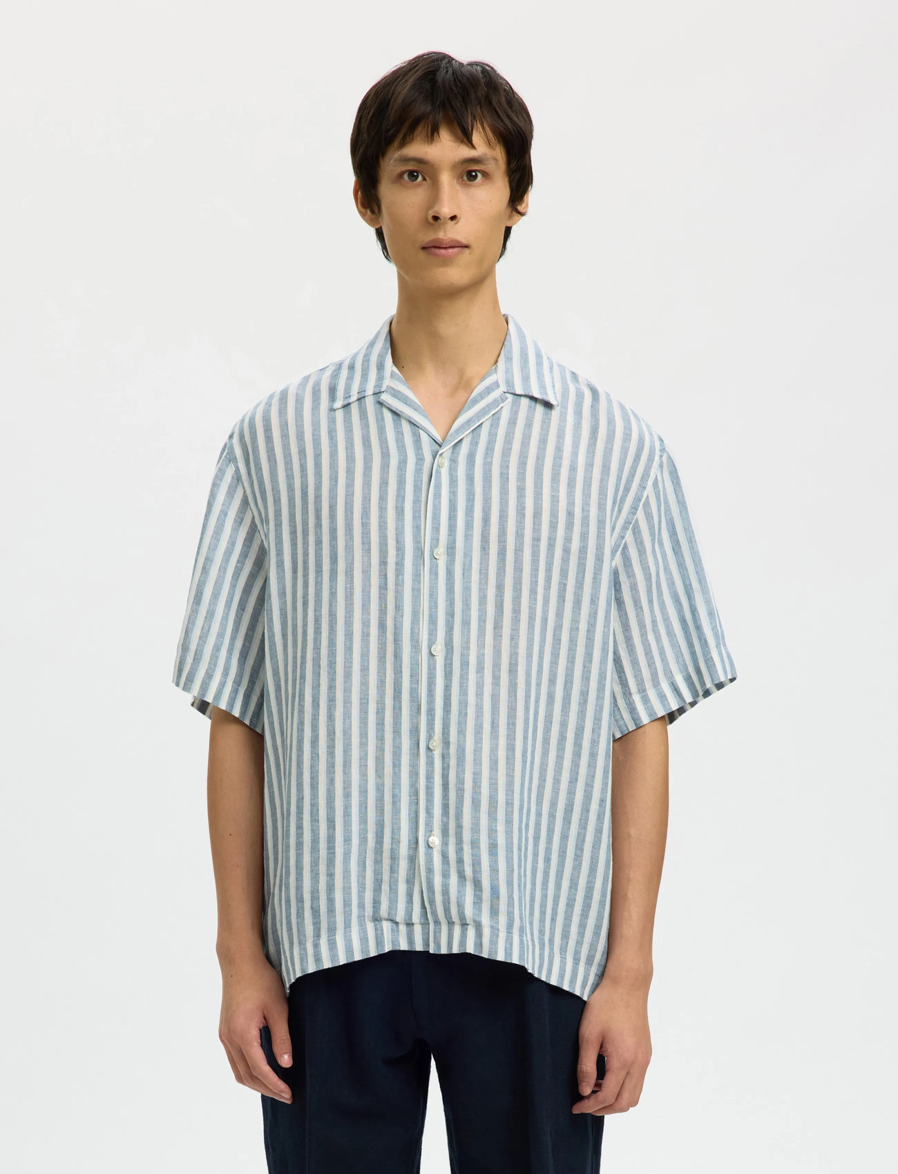 Selected Slhrlxkylian Linen Ss Shirt Resort - - XL 1