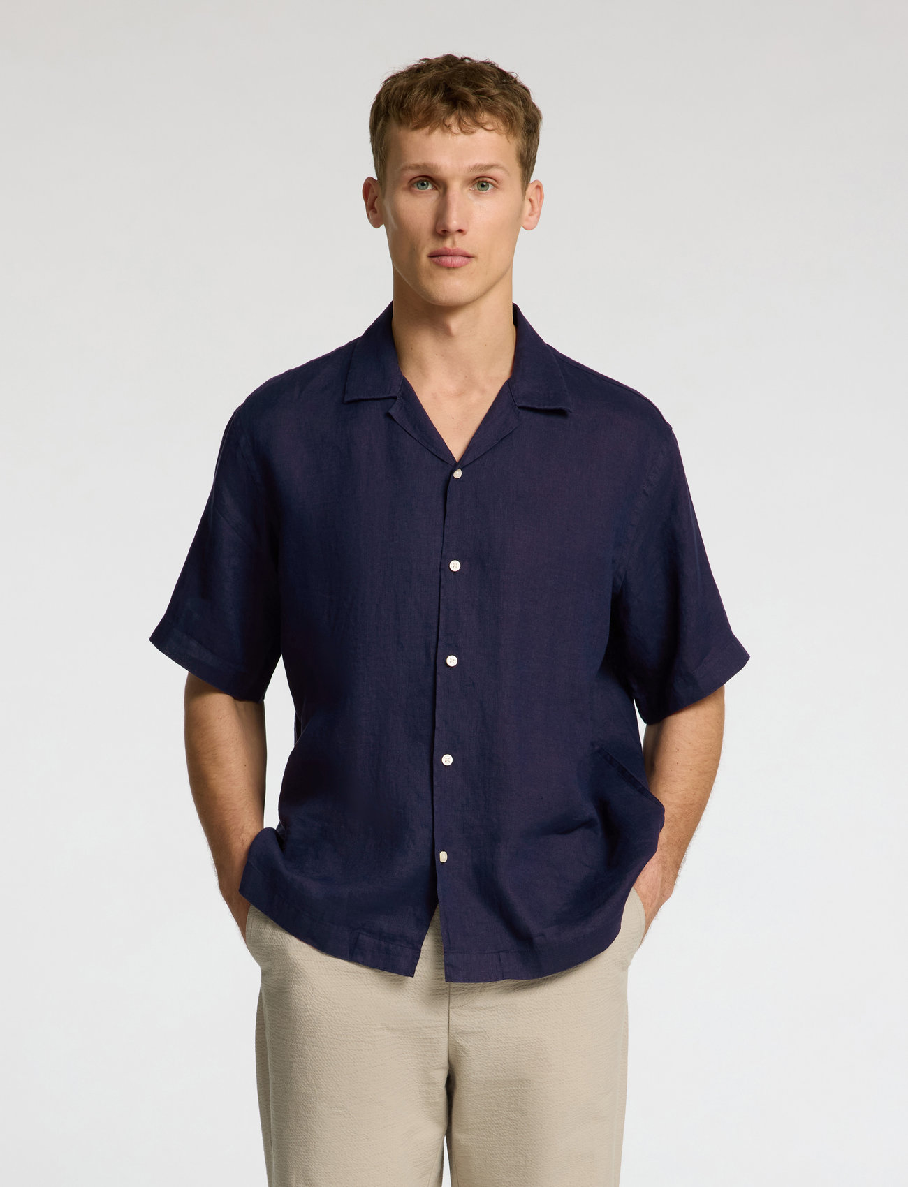 Selected Slhrlxkylian Linen Ss Shirt Resort - - XL 7