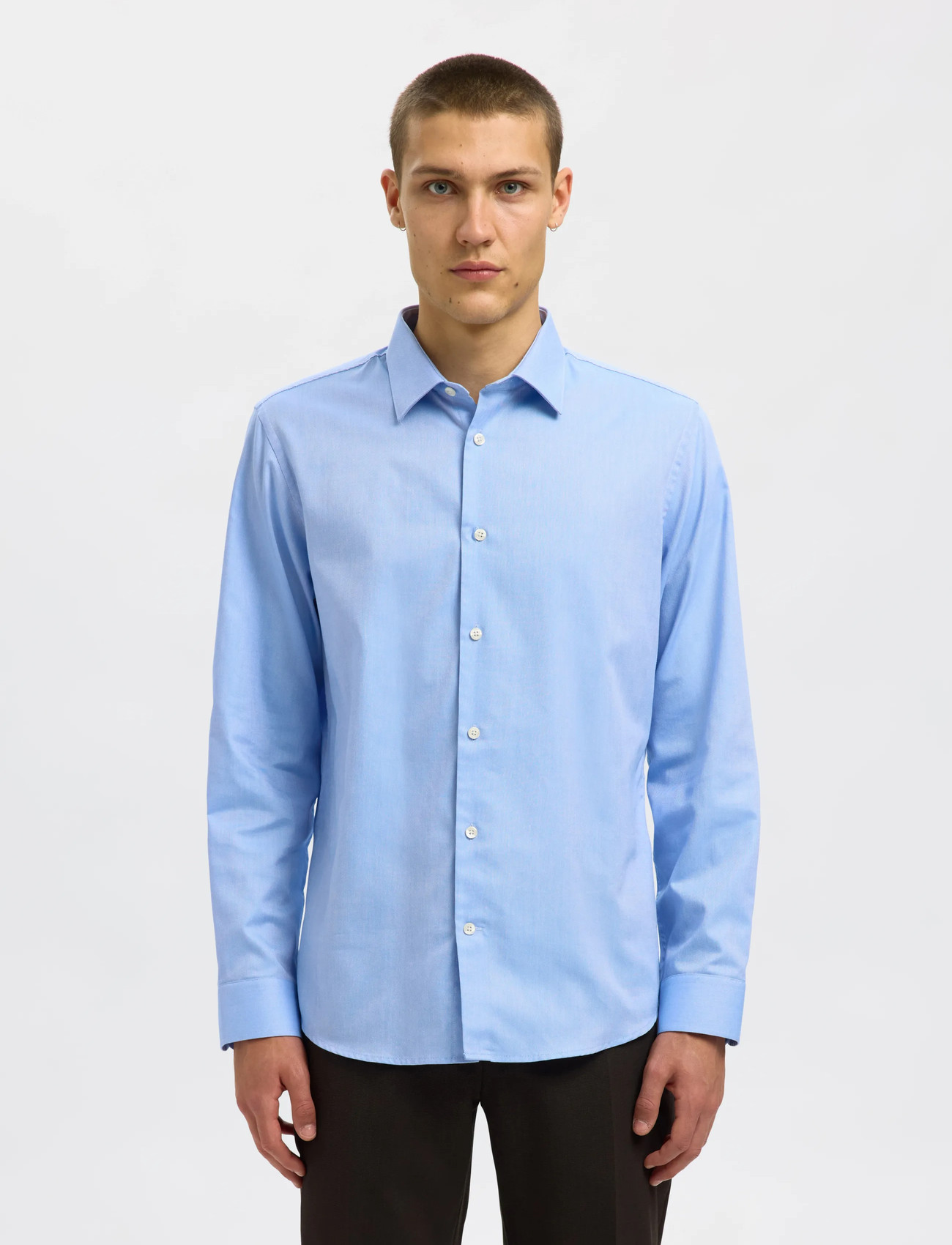 Selected Slmslimclark Shirt Ls Noos - Black - M 1