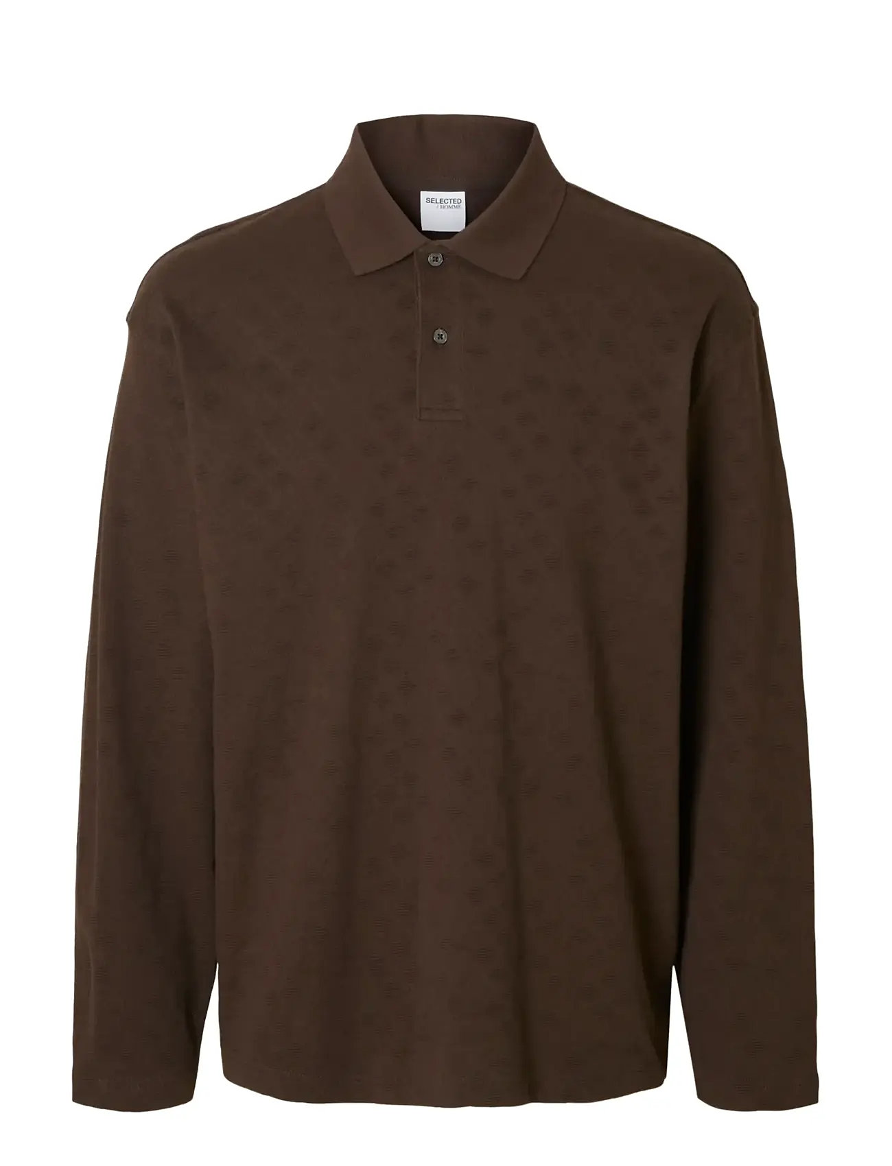 Selected | Slhrelaxpaul Jacquard Ls Polo | L