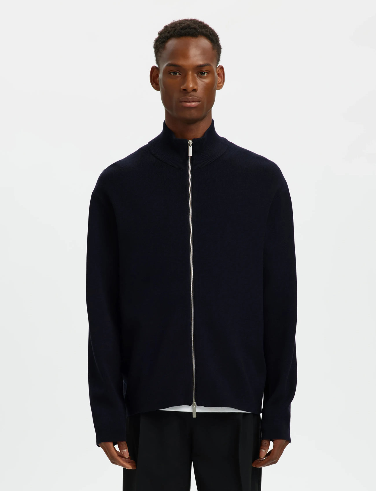 Selected Slmteller Fn Zip Cardigan Noos - - S 1