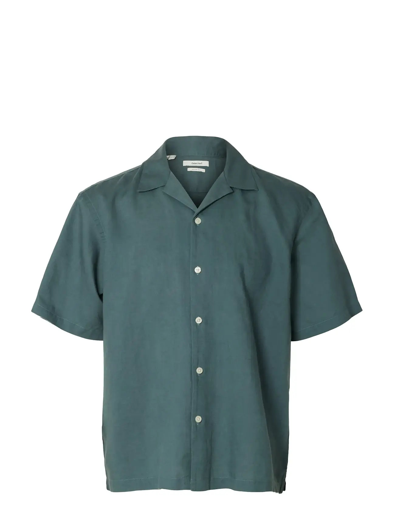 Selected Slmrlxcasper Clay Linenblend Ss Sht Noos - - S 1