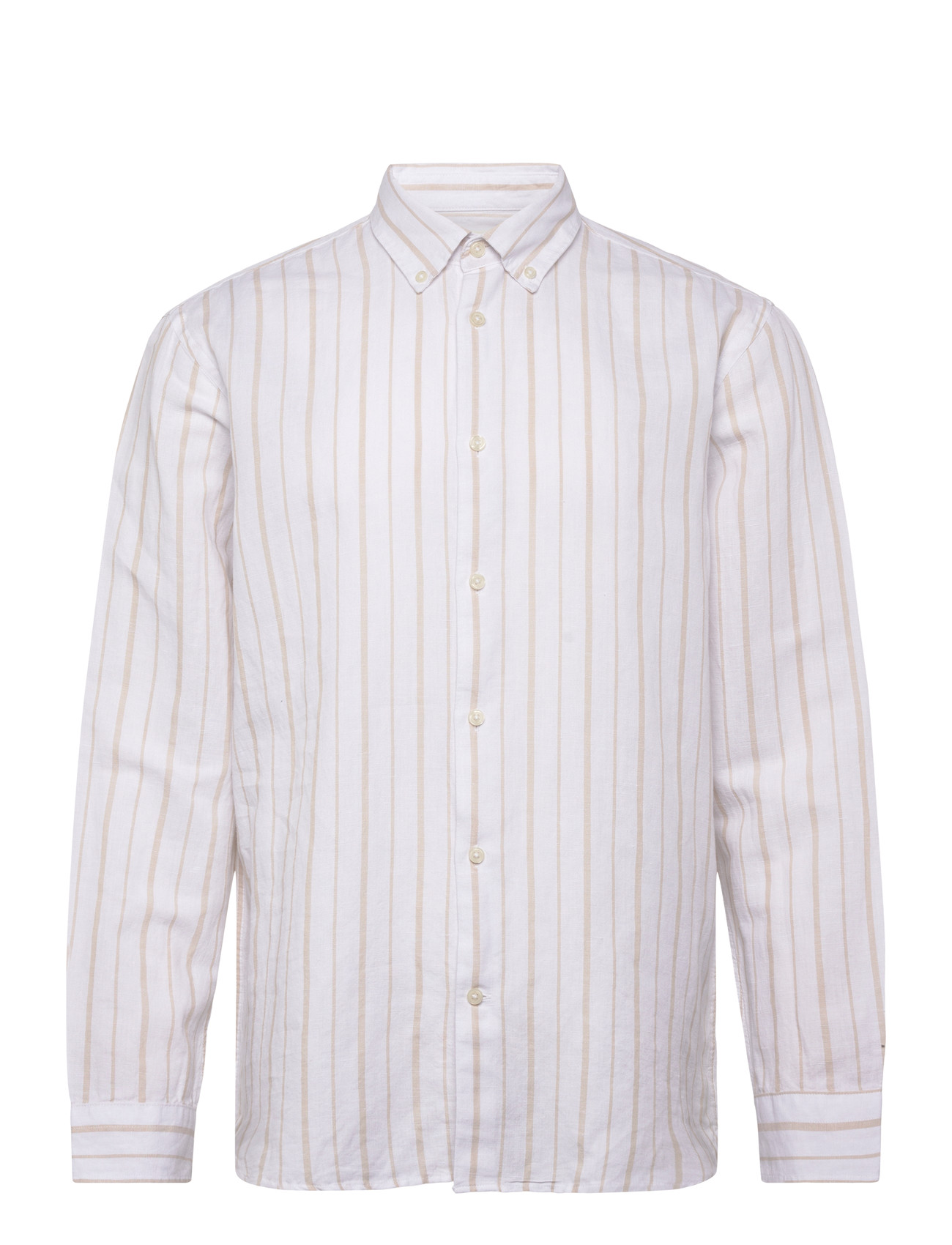 Selected Slhregclay Linen Blend Bd Ls Shirt - - S 1