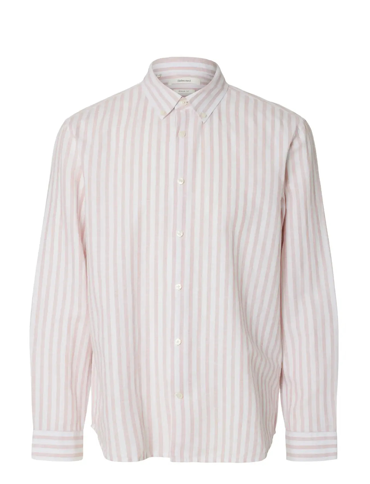 Selected Slhregclay Linen Blend Bd Ls Shirt - - S 1