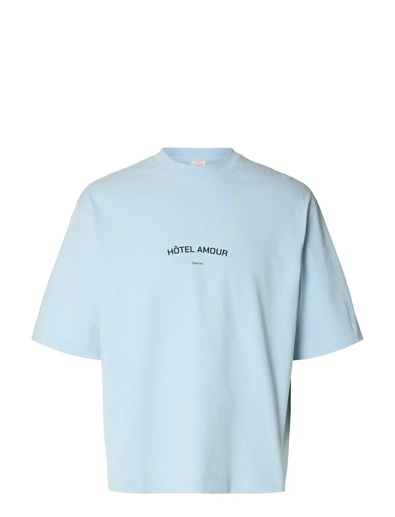 Selected | Slhboxyliam Ss O-Neck Tee Hotel Amour | XL