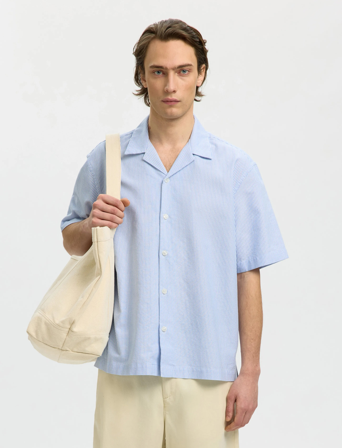 Selected Slhrlxoxford Ss Shirt Resort - - S 1