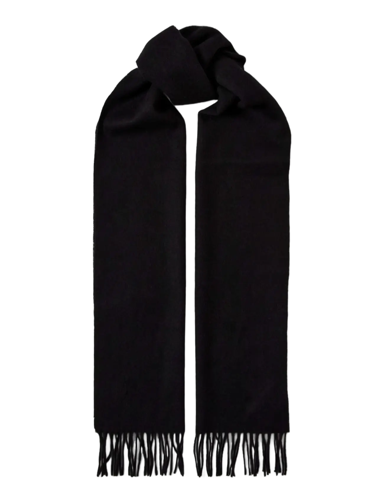 Selected - SLMTOPE WOOL SCARF - winter scarves - black - 3