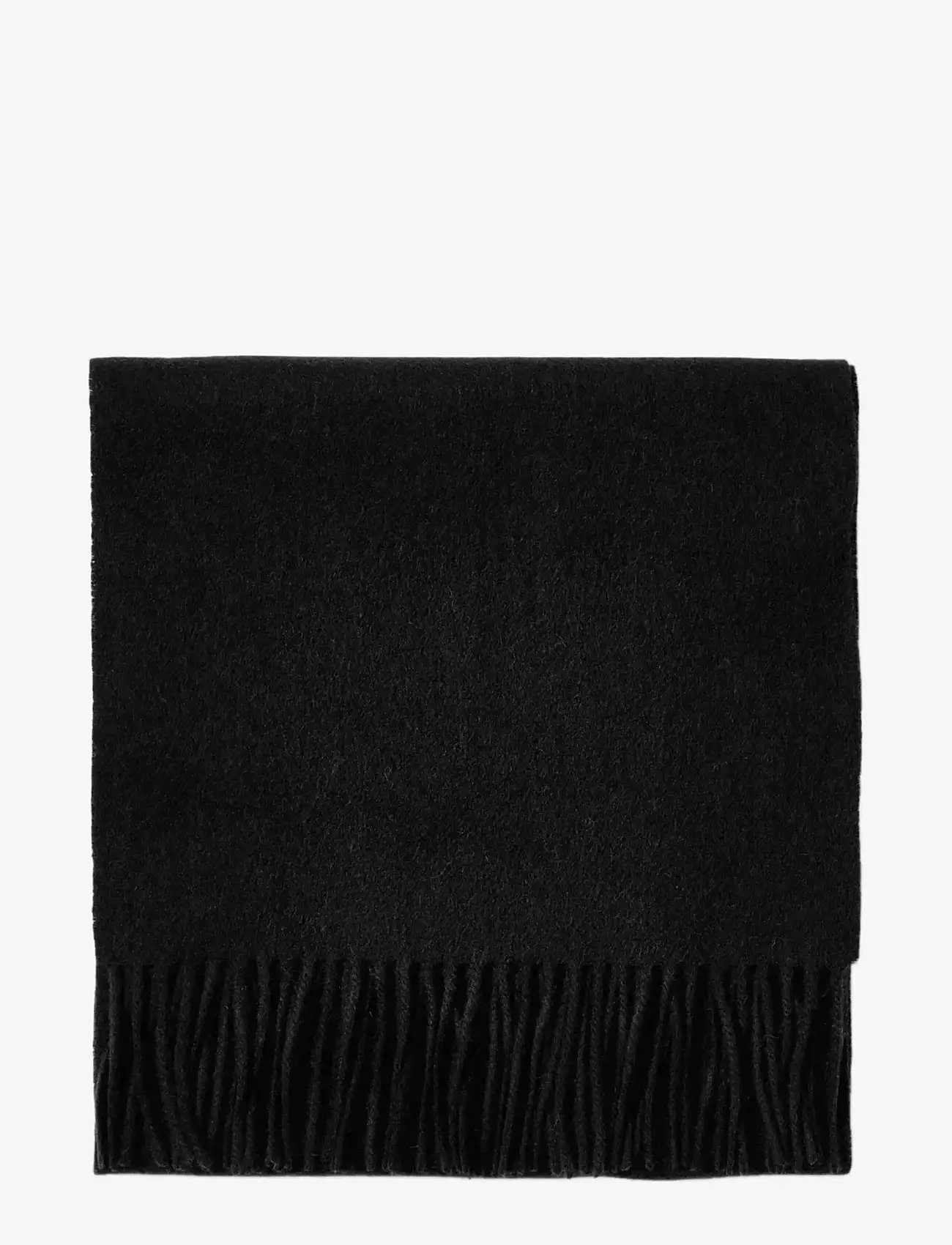 Selected - SLMTOPE WOOL SCARF - talvesallid - black - 4