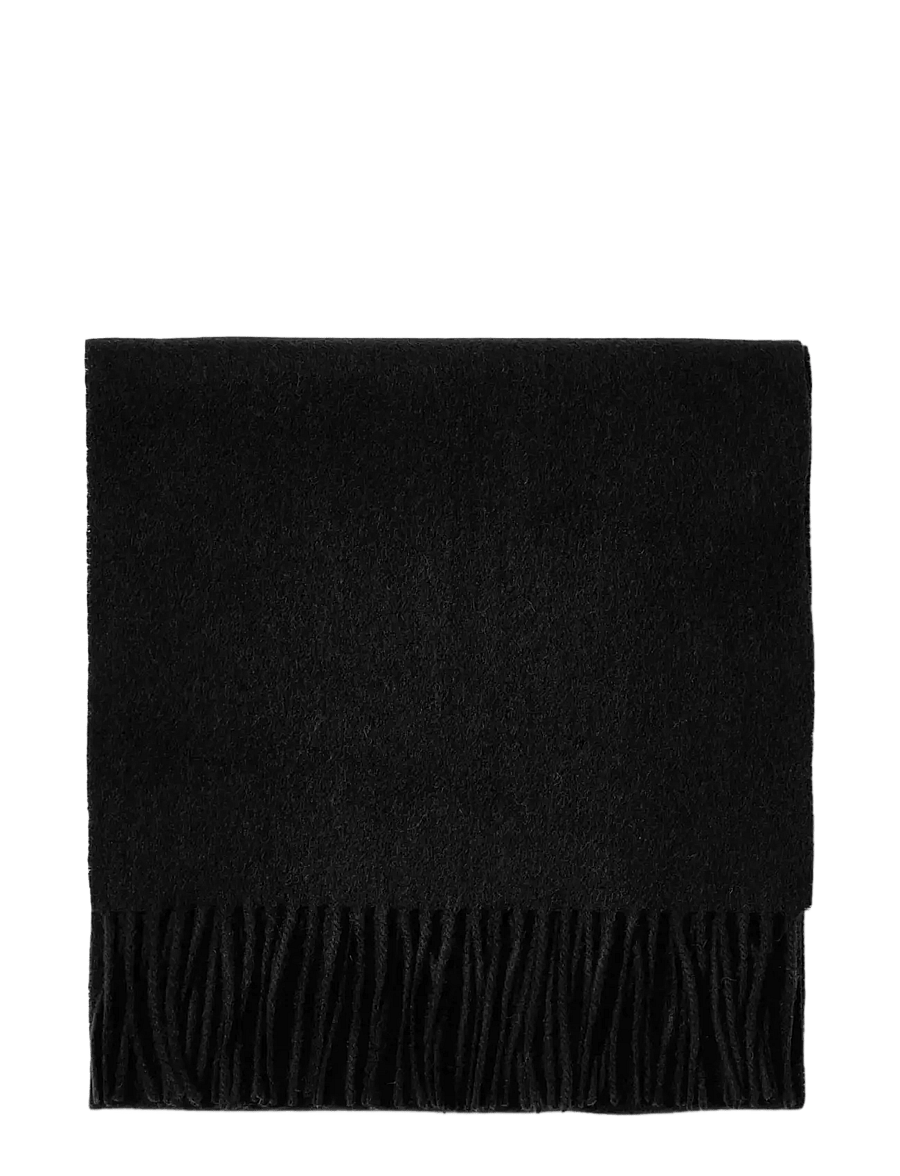 Selected - SLMTOPE WOOL SCARF - accessoarer - black - 4