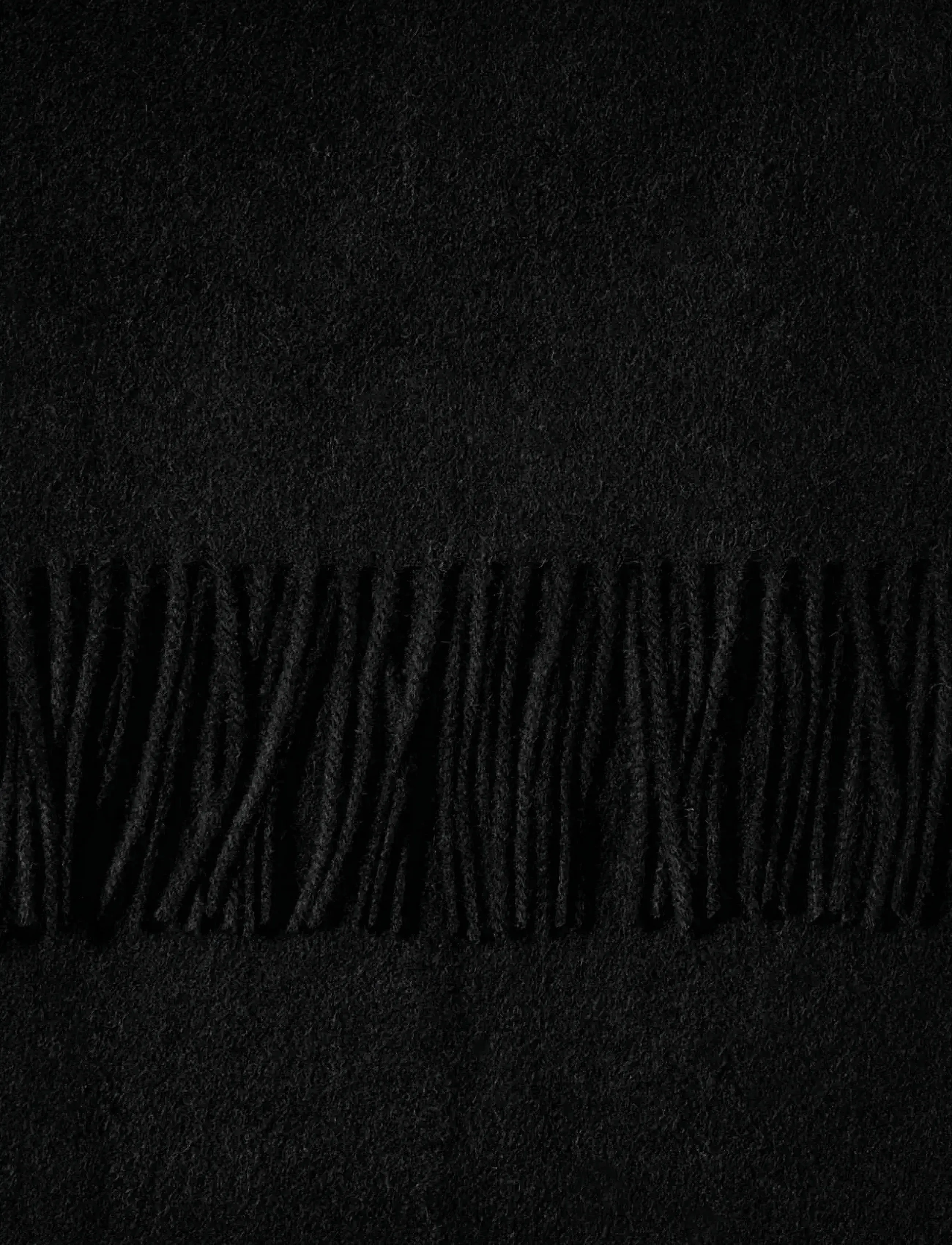 Selected - SLMTOPE WOOL SCARF - winter scarves - black - 5