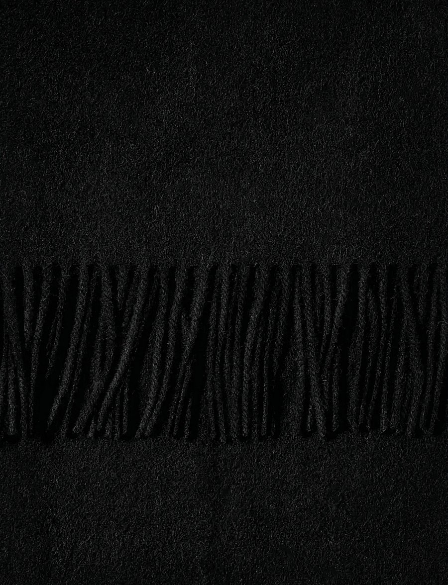 Selected - SLMTOPE WOOL SCARF - accessoarer - black - 5