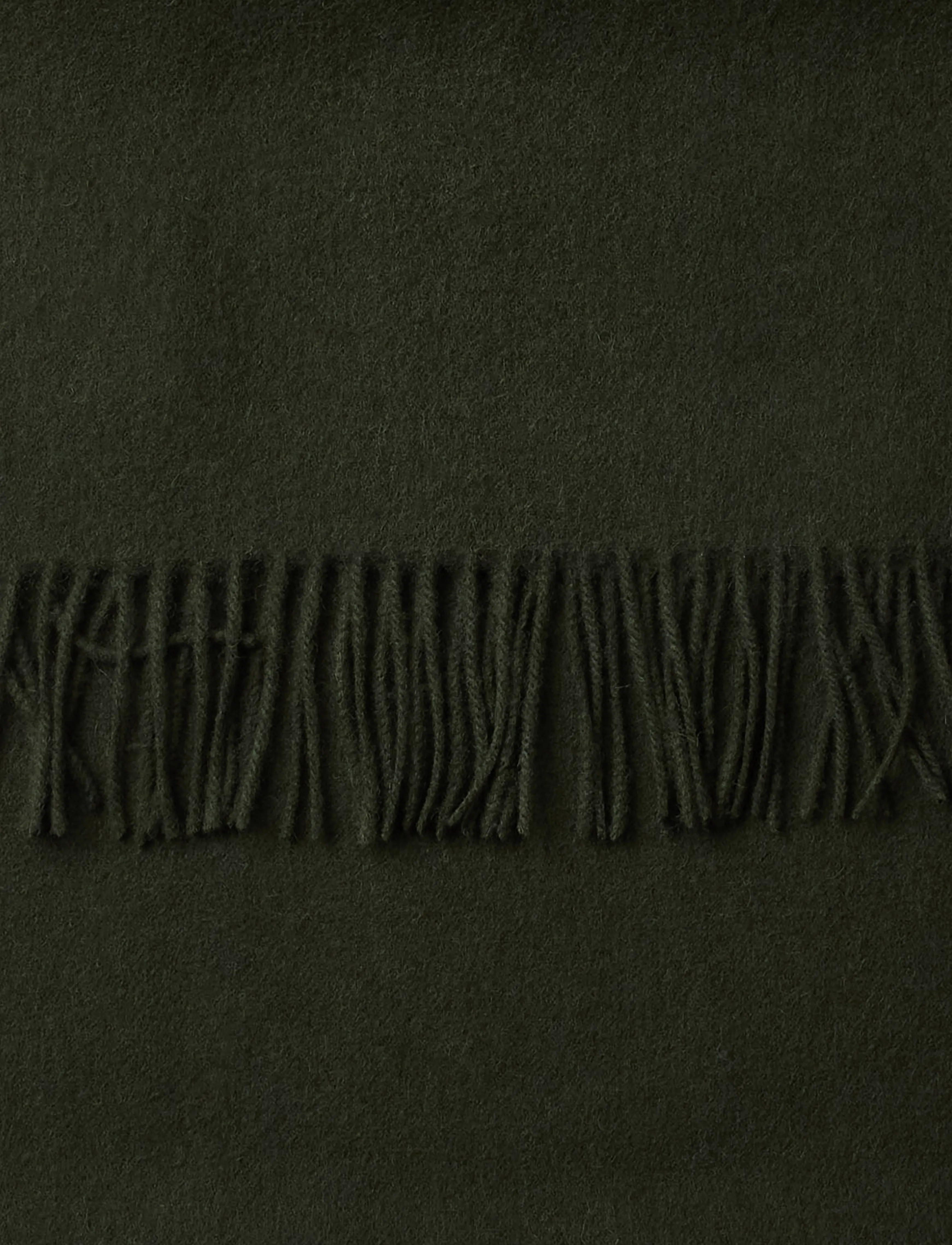 Selected - SLMTOPE WOOL SCARF - halstørklæder - forest night - 3