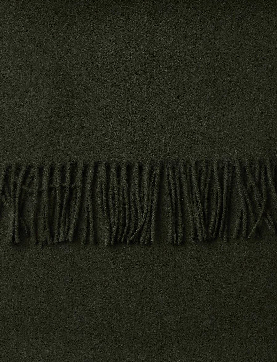 Selected - SLMTOPE WOOL SCARF - halstørklæder - forest night - 3