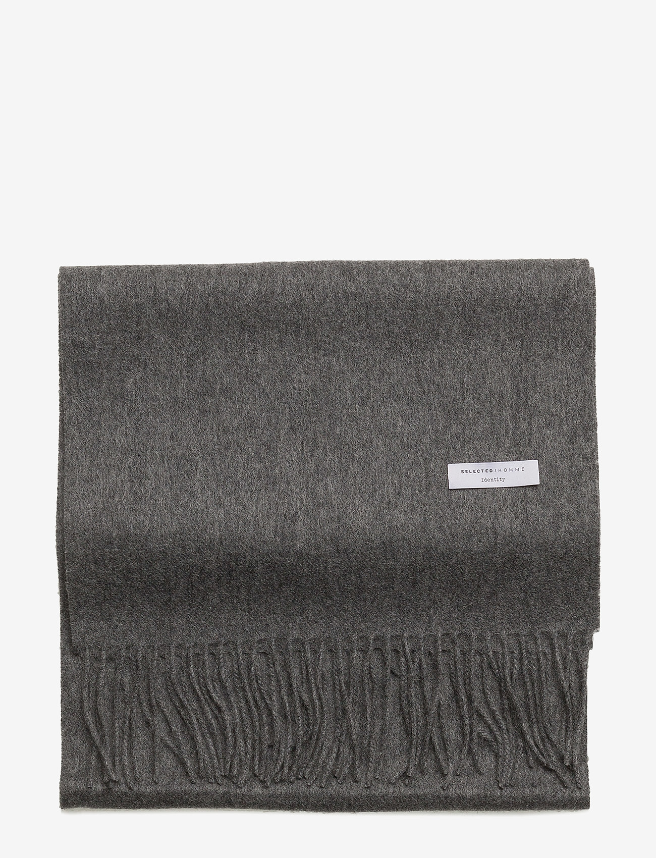 Selected SLMTOPE WOOL SCARF - Accessories - MEDIUM GREY MELANGE / grey