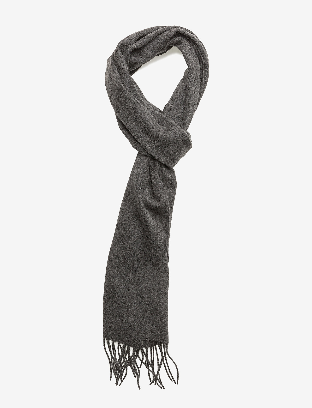 Selected - SLMTOPE WOOL SCARF - halstørklæder - medium grey melange - 1