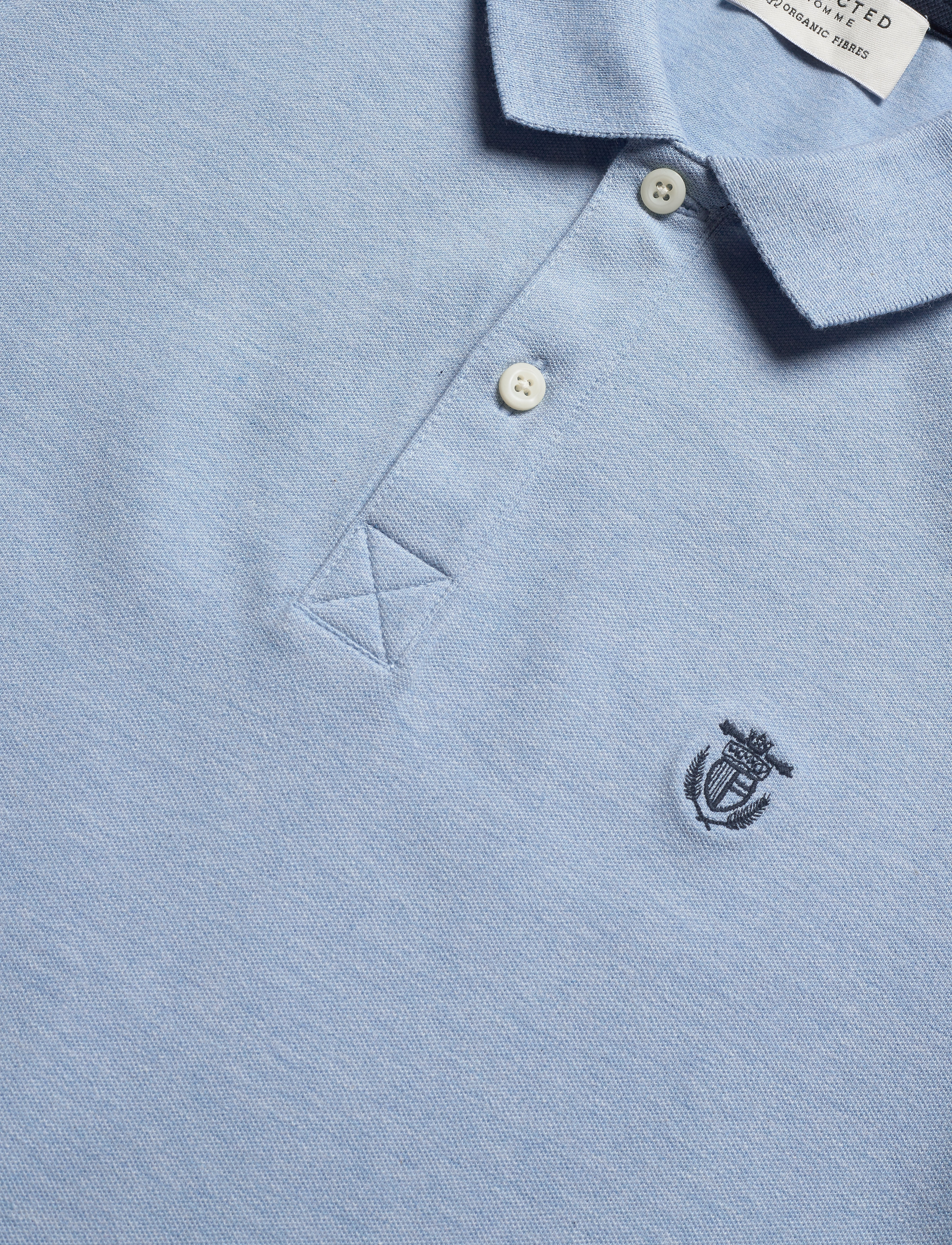 Selected Homme - SHDARO SS EMBROIDERY POLO - skyway - 2