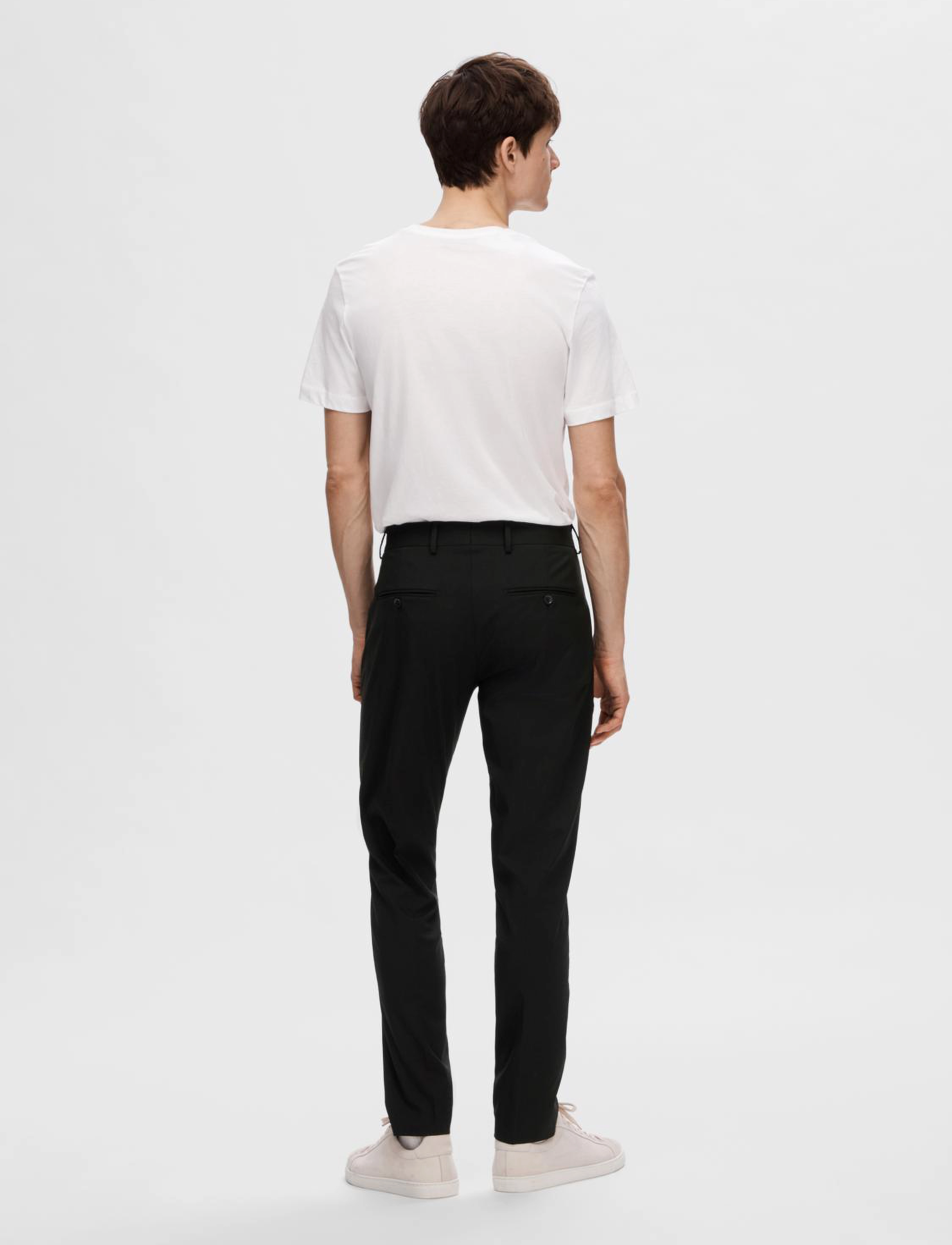 Selected - SLHSLIM-MYLOLOGAN BLACK TROUSER B NOOS - black - 3