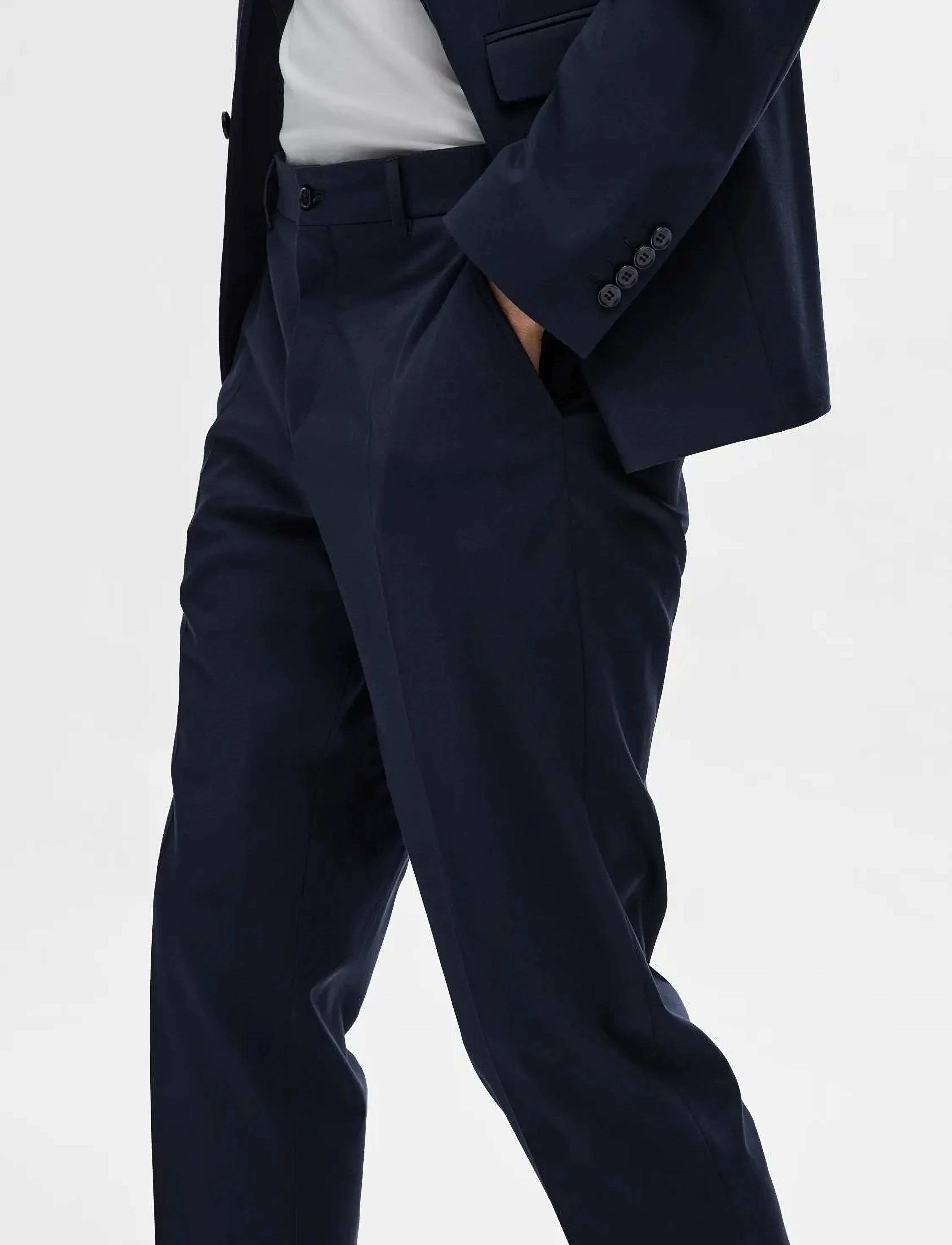 Selected - SLHSLIM-MYLOLOGAN NAVY TROUSER B NOOS - navy blazer - 5