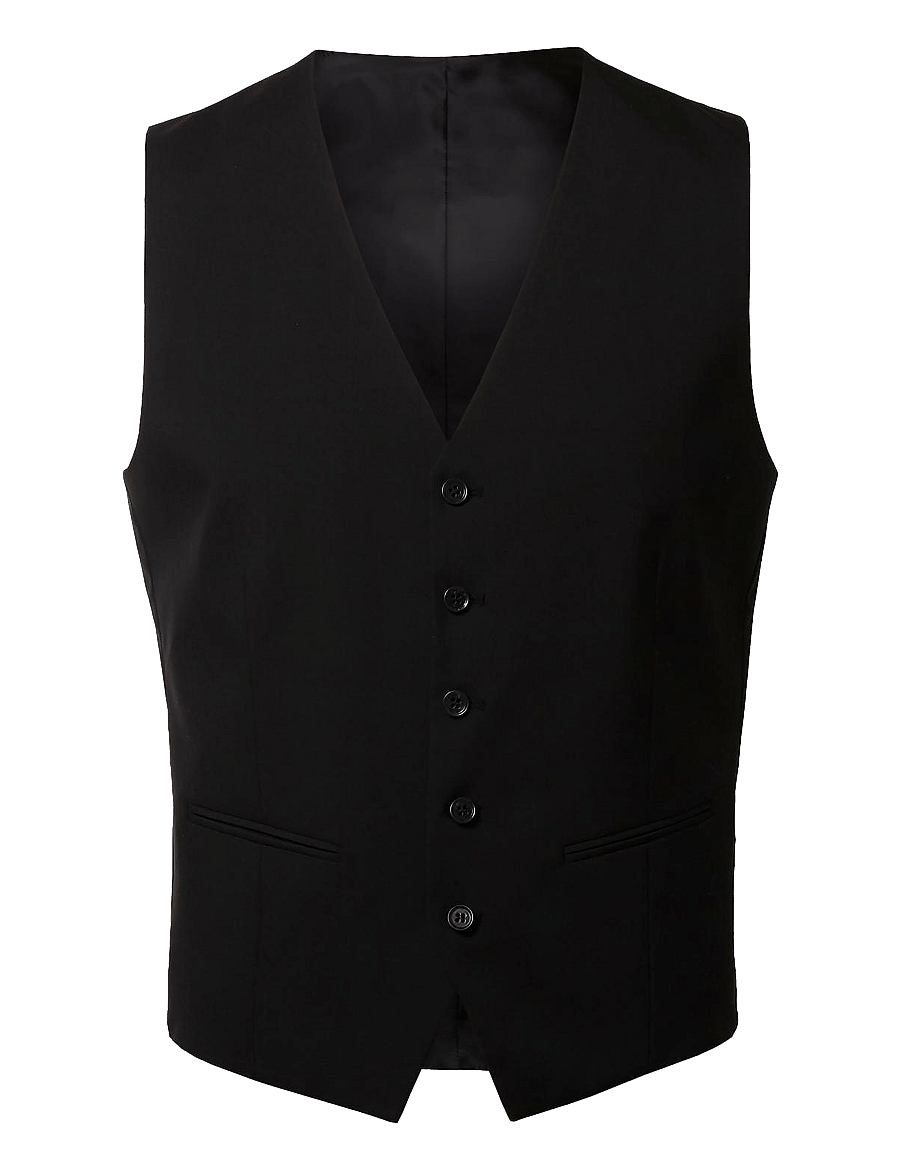 Selected - SLHSLIM-MYLOLOGAN BLACK WAISTCOAT B NOOS - black - 1