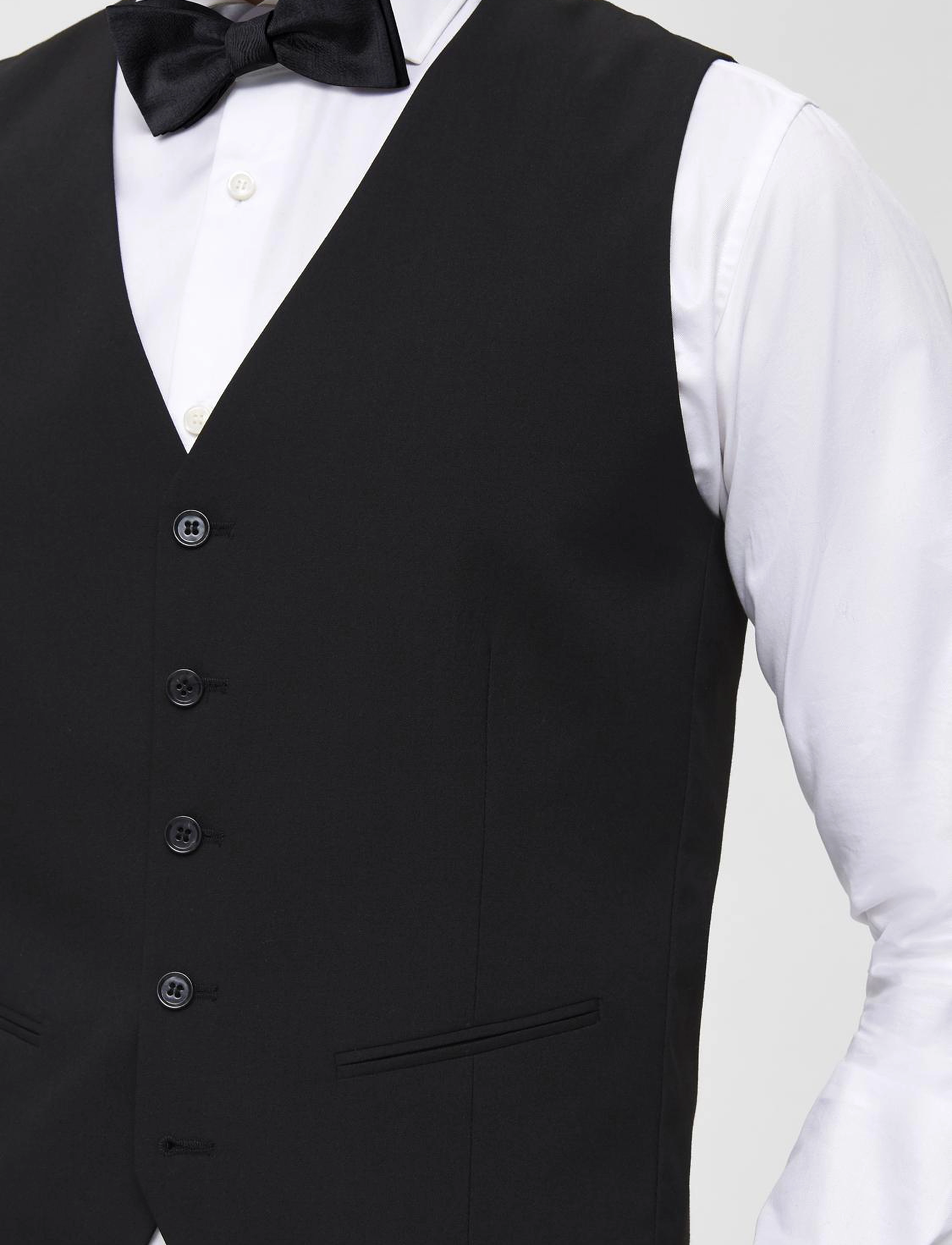 Selected - SLHSLIM-MYLOLOGAN BLACK WAISTCOAT B NOOS - black - 5