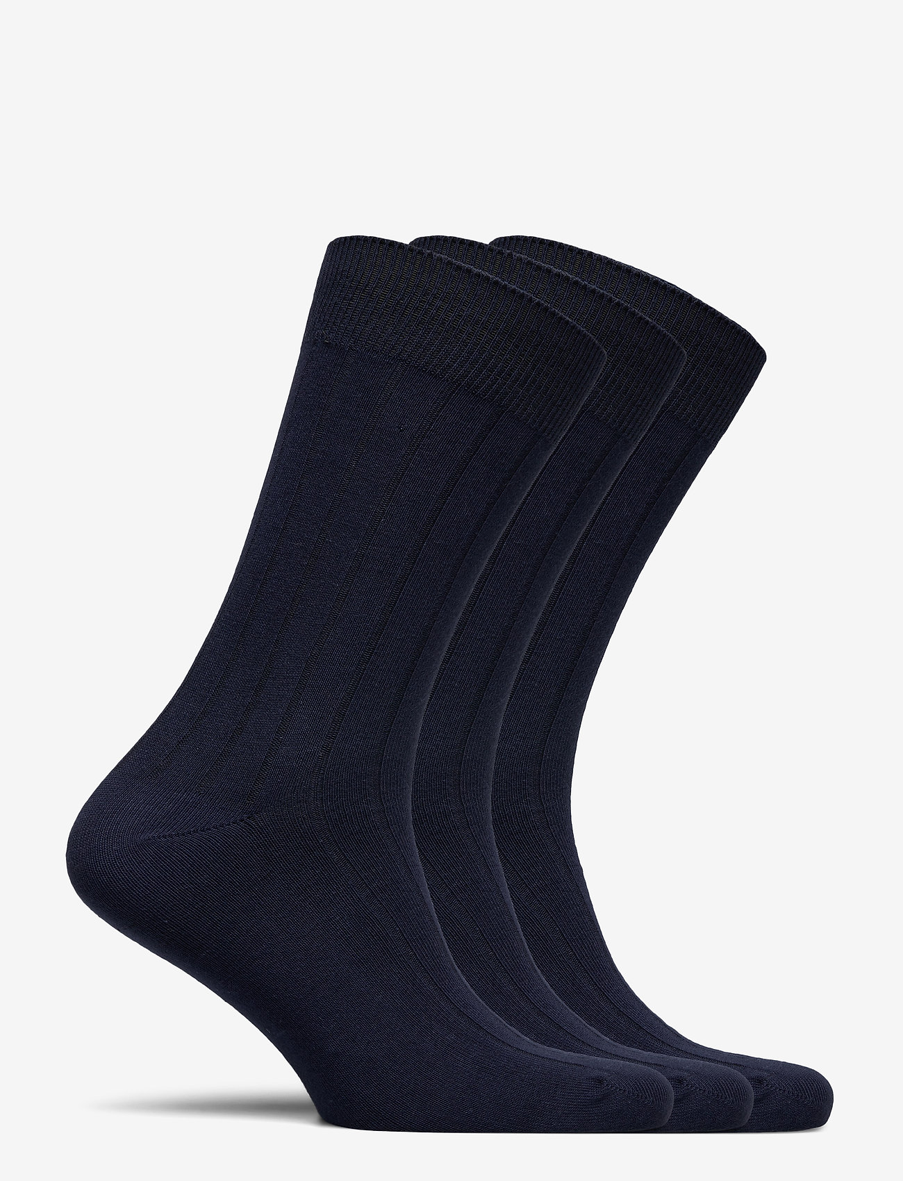 Selected Homme - SLHPETE 3-PACK COTTON RIB SOCK NOOS - navy blazer - 1
