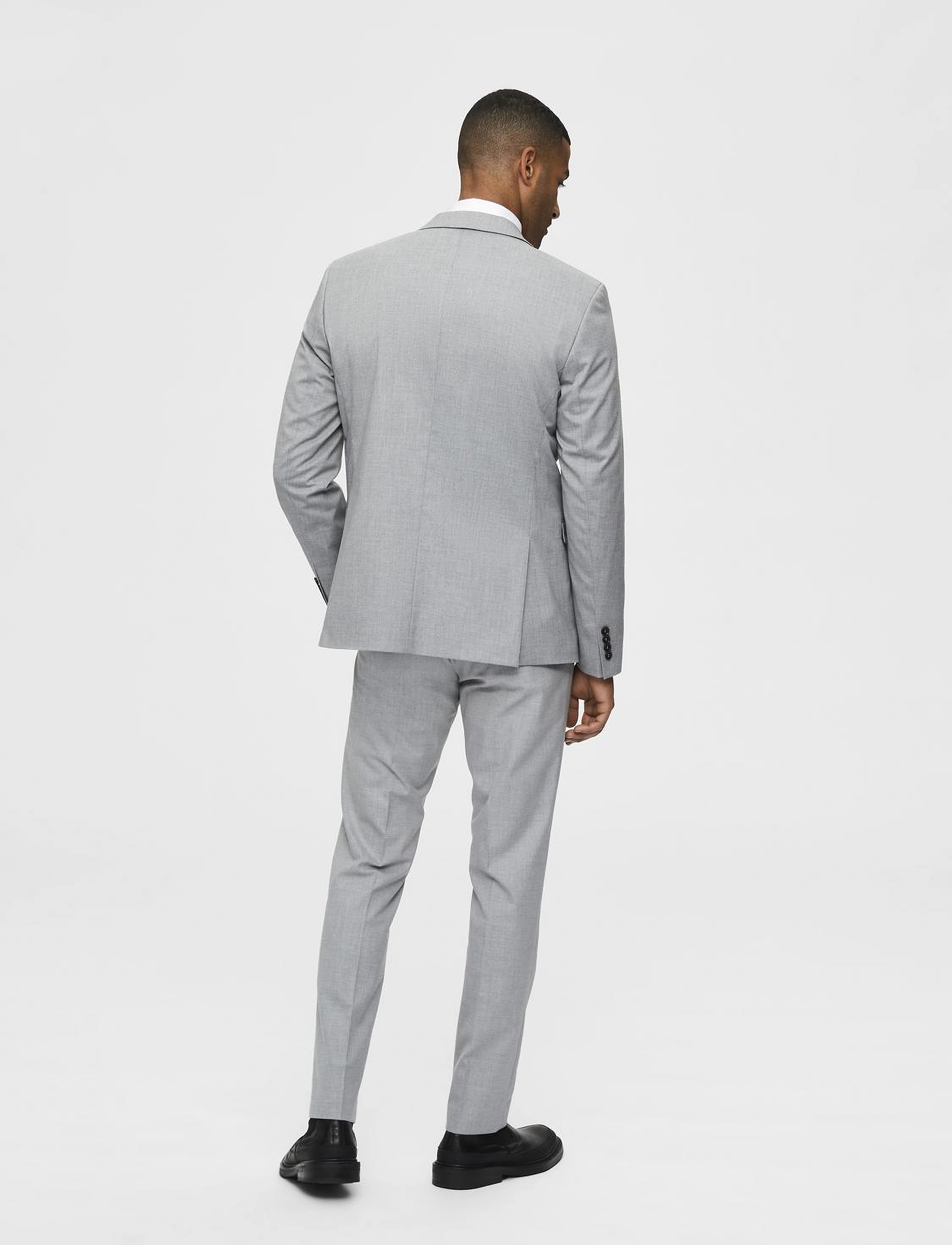 Selected - SLHSLIM-MYLOLOGAN LIGHT GREY BLZ B NOOS - light grey melange - 3