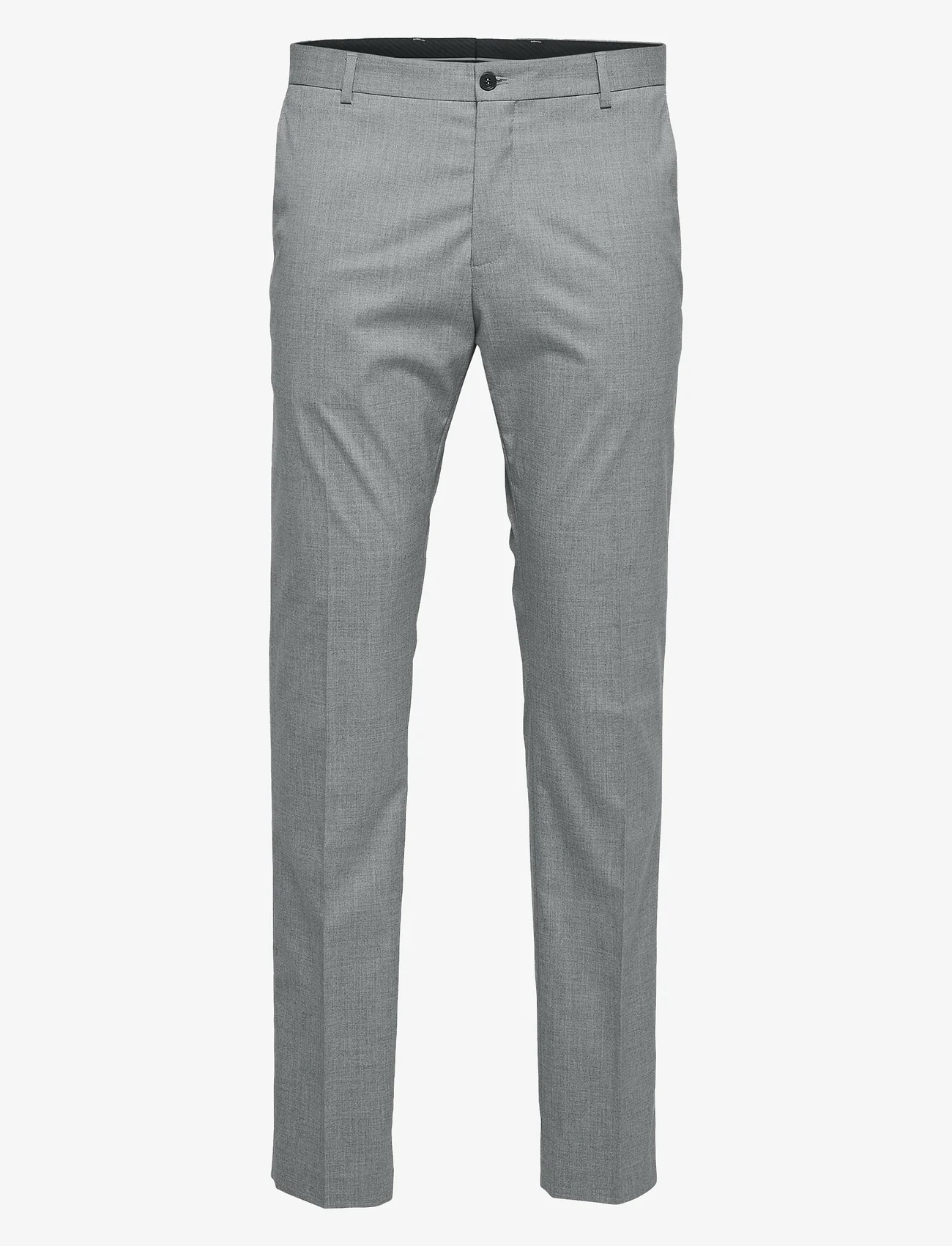 Selected Homme - SLHSLIM-MYLOLOGAN LIGHT GREY TRS B NOOS - formal trousers - light grey melange - 0