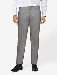Selected Homme - SLHSLIM-MYLOLOGAN LIGHT GREY TRS B NOOS - formal trousers - light grey melange - 11
