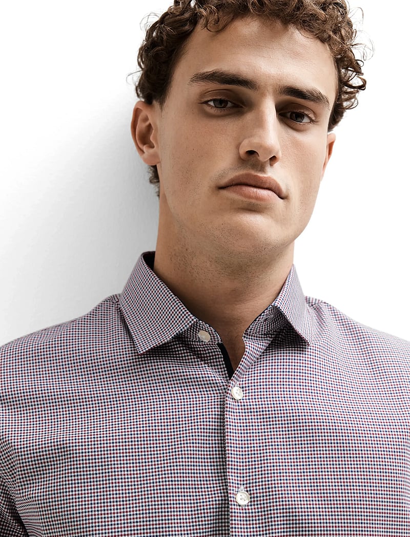 Selected - SLHSLIMNEW-MARK SHIRT LS NOOS - casual skjorter - bright white - 5