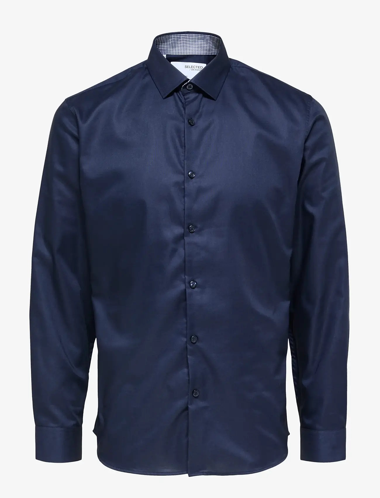 Selected - SLHSLIMNEW-MARK SHIRT LS B NOOS - casual skjortor - navy blazer - 1