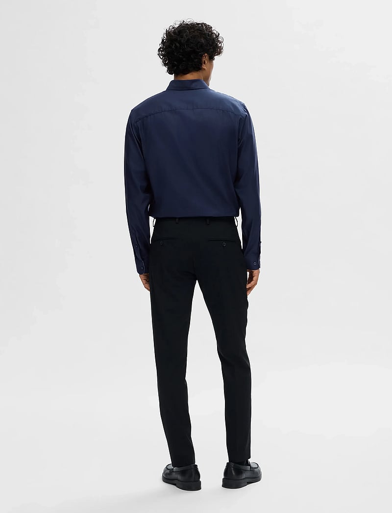 Selected - SLHSLIMNEW-MARK SHIRT LS B NOOS - casual skjortor - navy blazer - 2