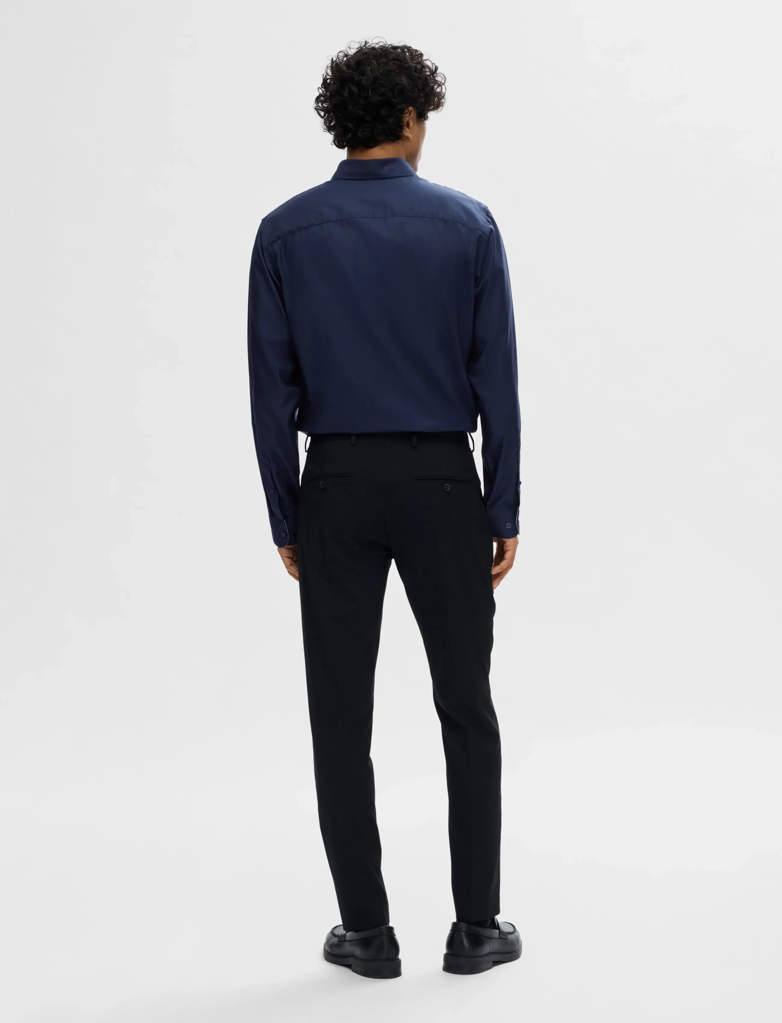 Selected - SLHSLIMNEW-MARK SHIRT LS B NOOS - navy blazer - 2