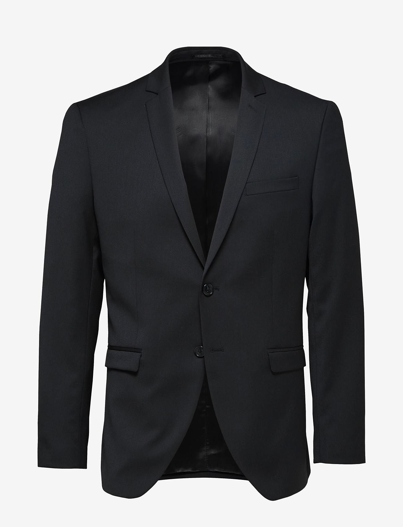 Selected Homme - SLHSLIM-MYLOBILL BLACK BLZ B NOOS - blazers met dubbele knopen - black - 0