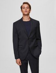 Selected Homme - SLHSLIM-MYLOBILL BLACK BLZ B NOOS - double breasted blazers - black - 2