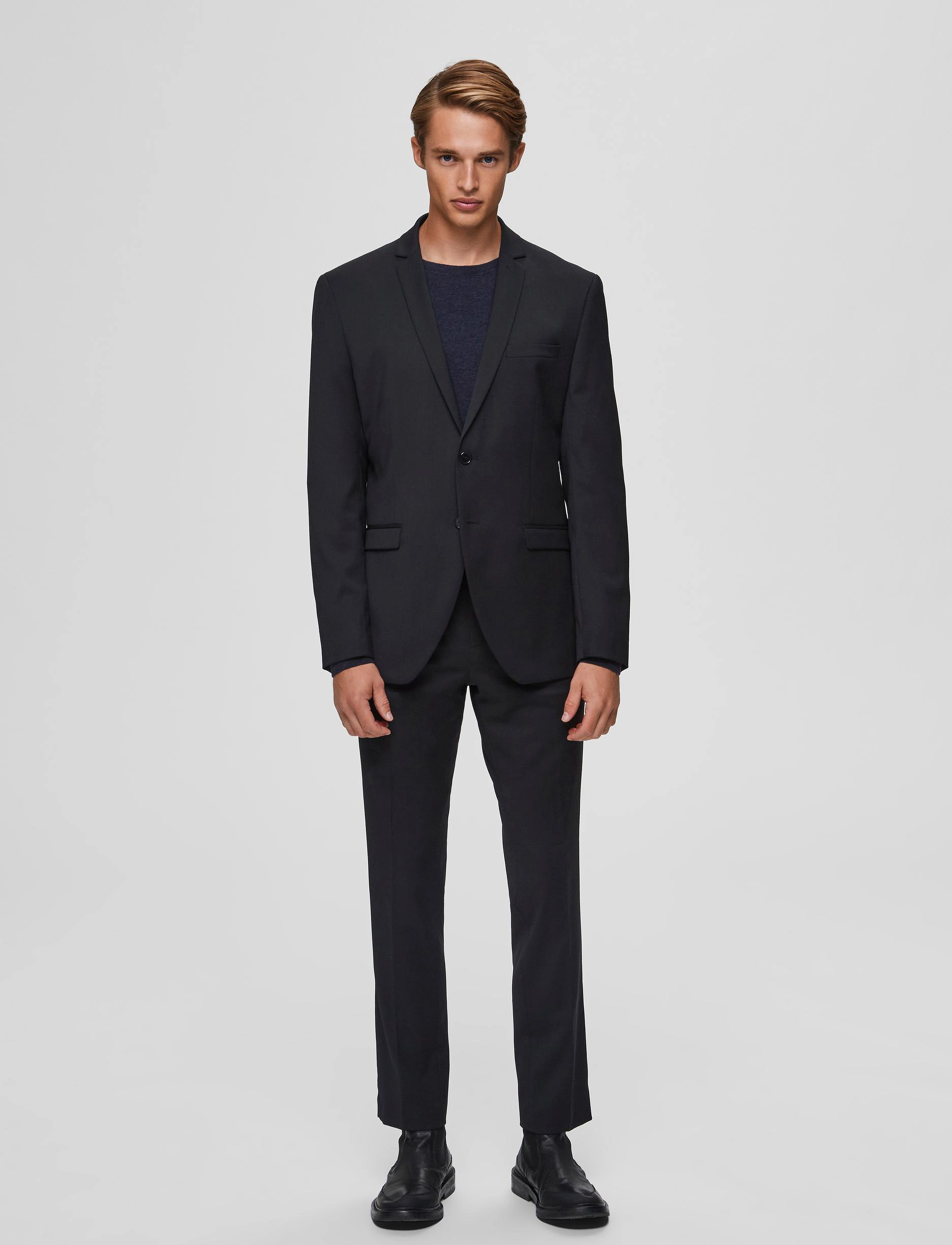 Selected Homme - SLHSLIM-MYLOBILL BLACK BLZ B NOOS - black - 4