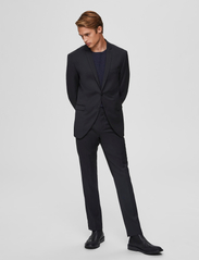 Selected Homme - SLHSLIM-MYLOBILL BLACK TRS B NOOS - suit trousers - black - 4