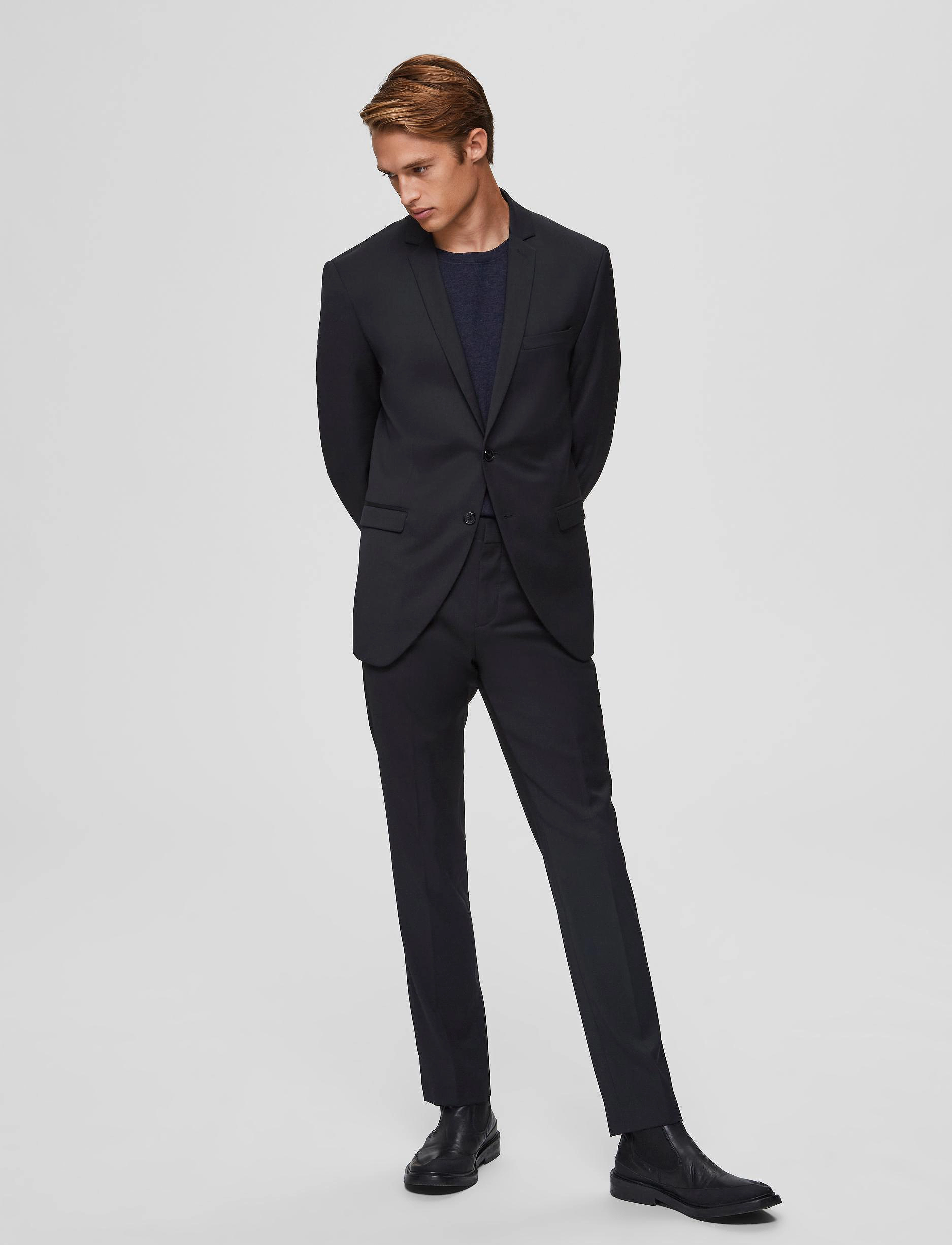 Selected - SLHSLIM-MYLOBILL BLACK TRS B NOOS - black - 4