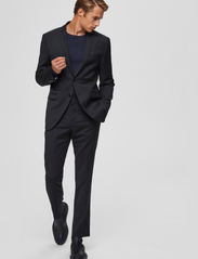 Selected Homme - SLHSLIM-MYLOBILL BLACK TRS B NOOS - suit trousers - black - 6