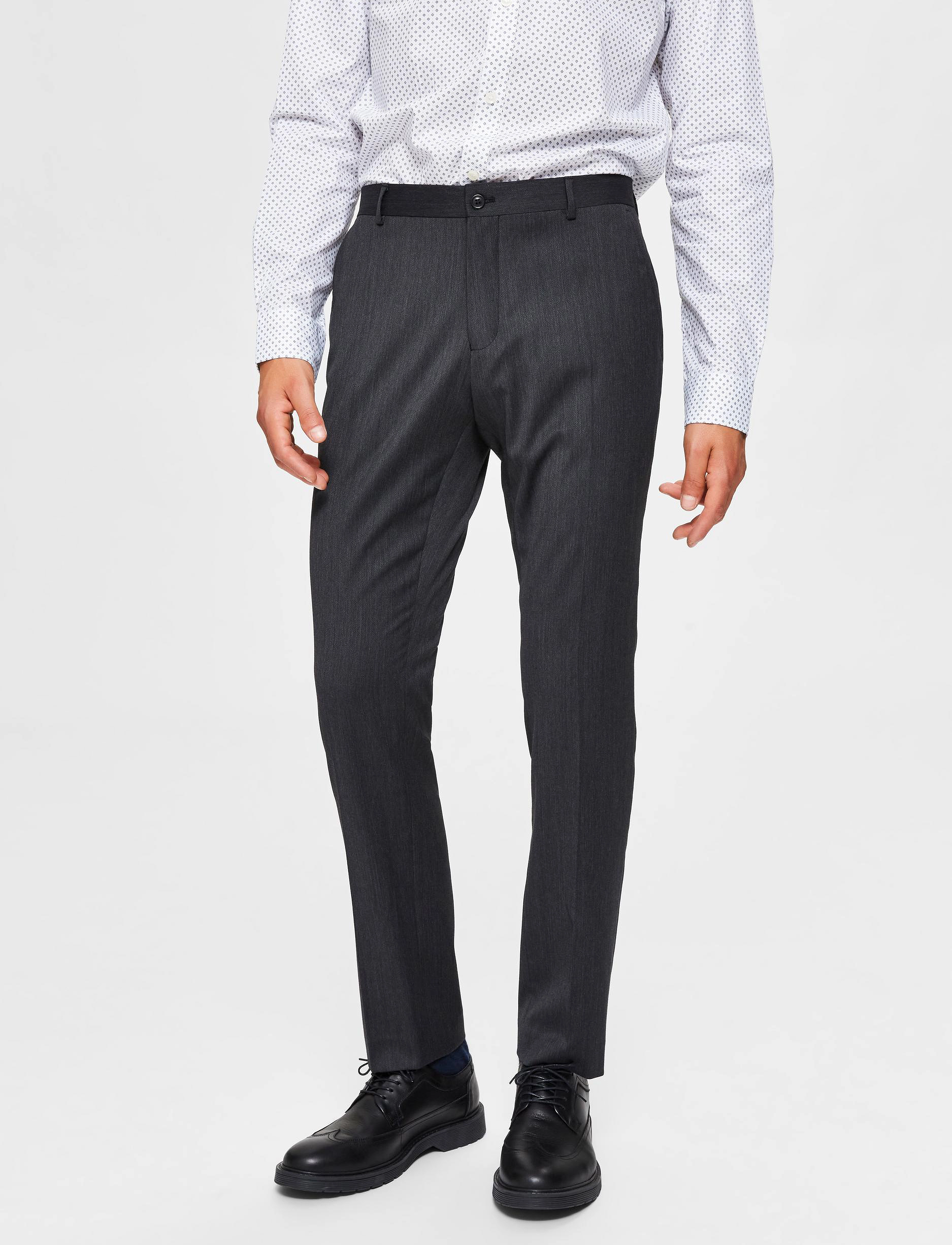Selected Homme - SLHSLIM-MYLOBILL GREY TRS B - grey - 2
