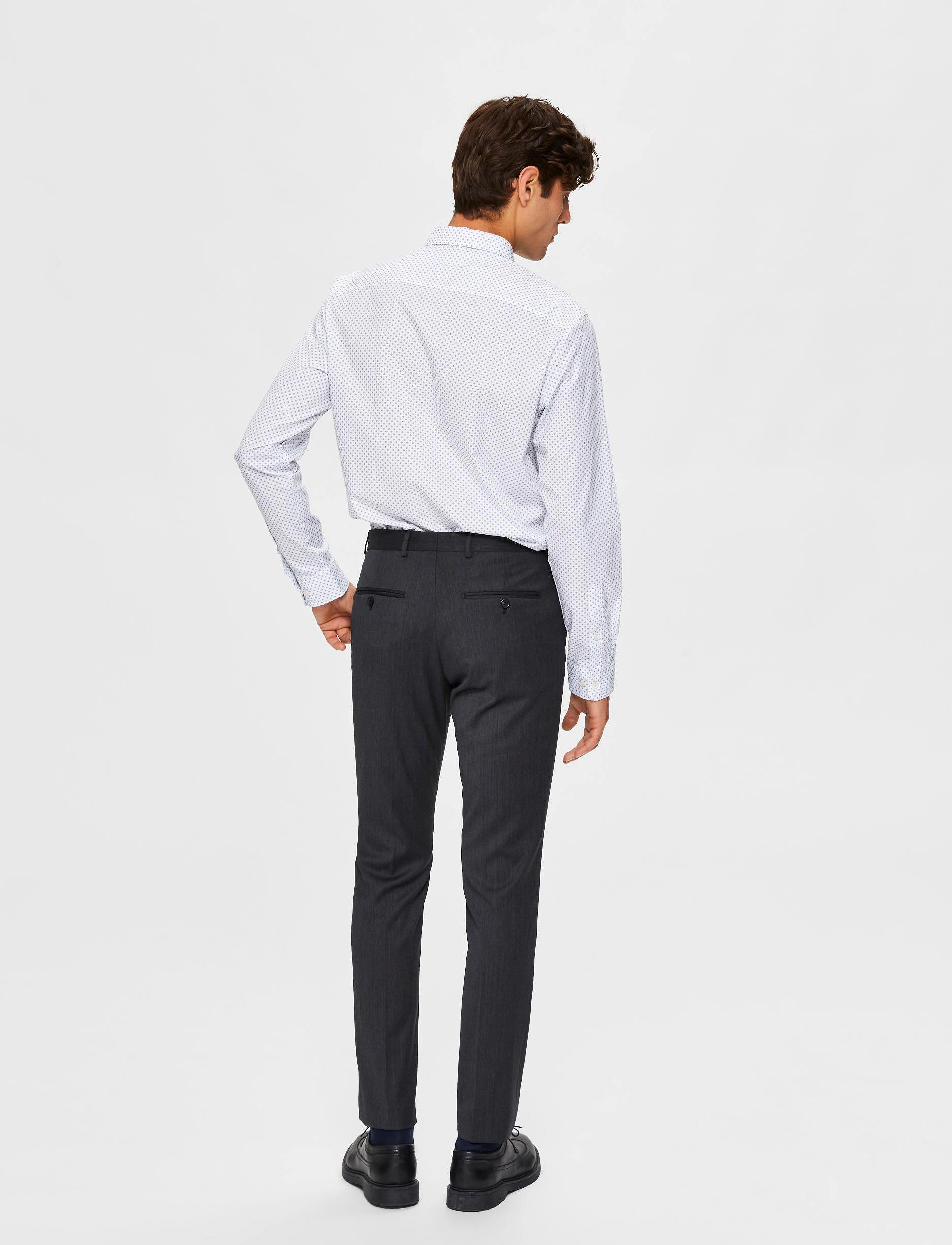 Selected Homme - SLHSLIM-MYLOBILL GREY TRS B - grey - 3