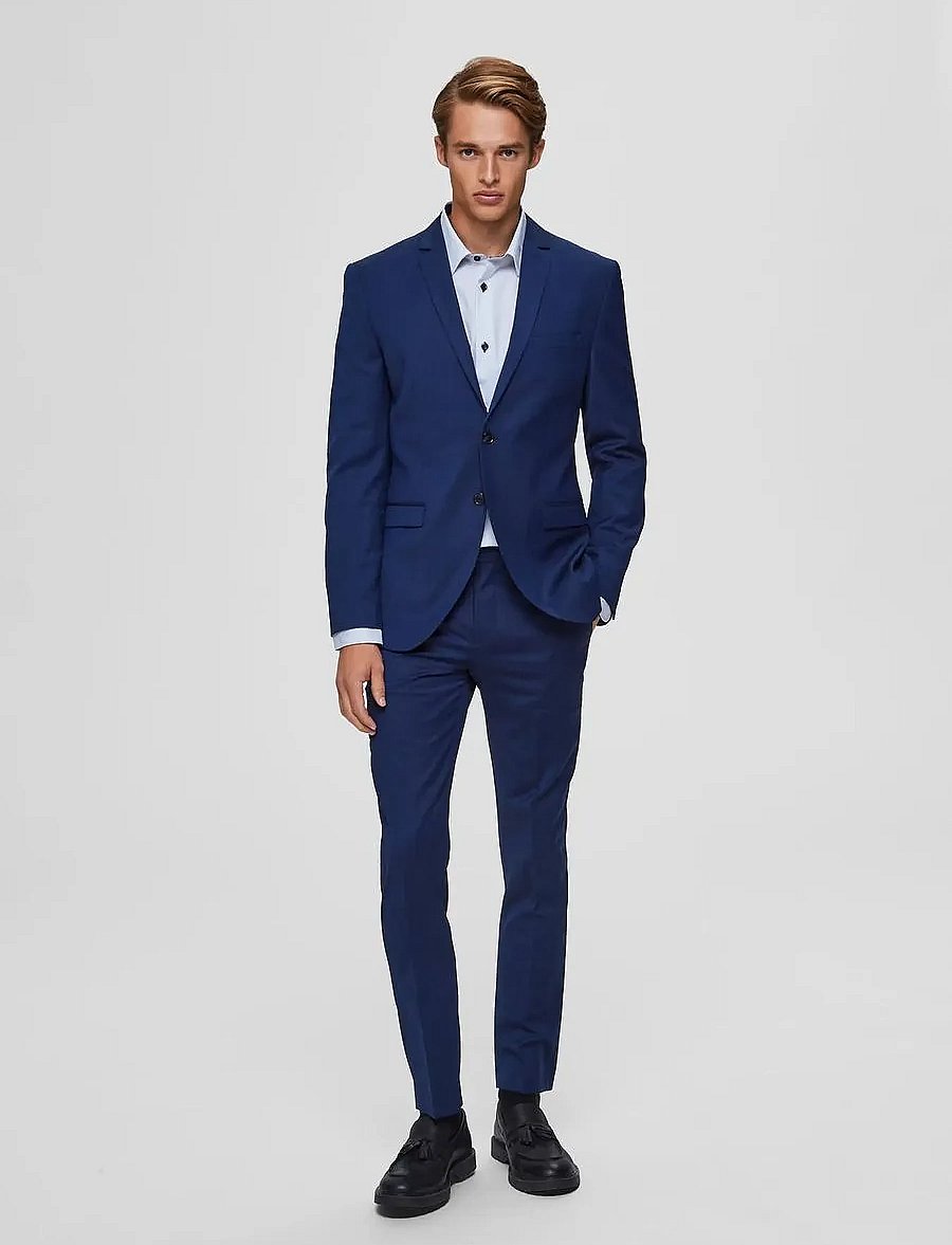 Selected - SLHSLIM-MYLOBILL BLUE TRS B NOOS - blue depths - 4