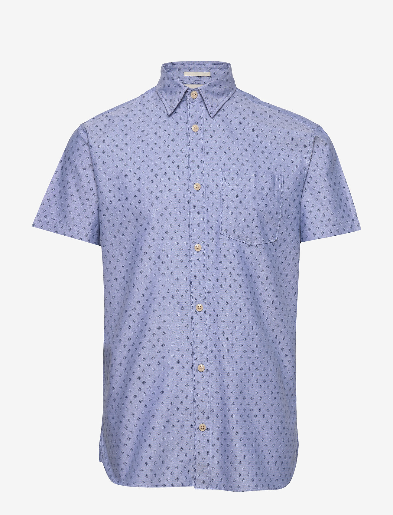 Selected Homme - SLHSLIMMATTHEW SHIRT SS AOP W - light blue - 0