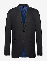Selected Homme - SLHSLIM-MYLOSTATE FLEX BLACK BLZ B - double breasted blazers - black - 0