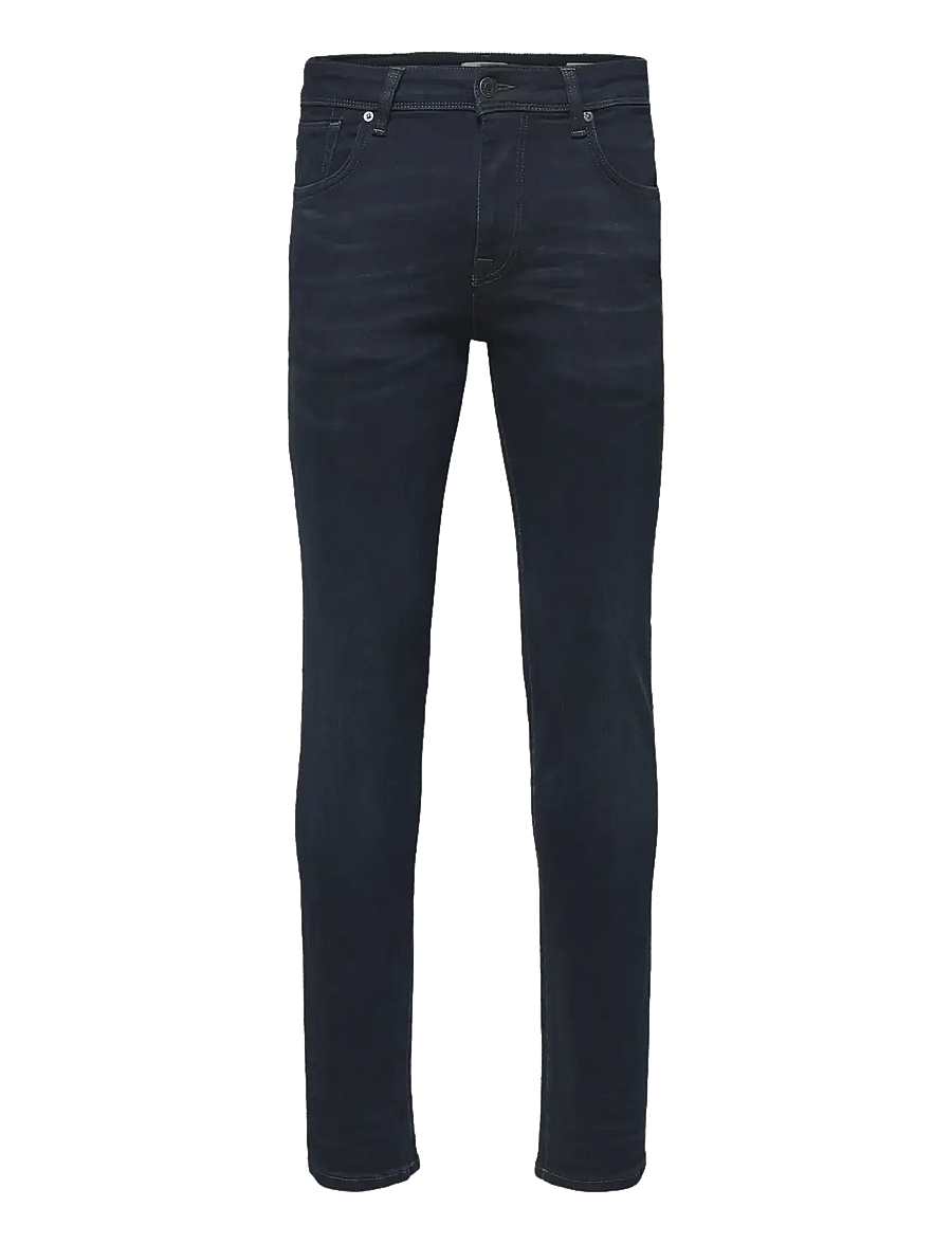 Selected - SLM175-SLIMLEON 6155 BB SUPER JNS NOOS - slim fit jeans - blue black denim - 1