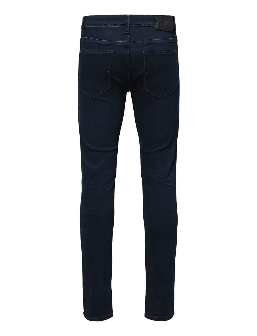 Selected - SLM175-SLIMLEON 6155 BB SUPER JNS NOOS - slim fit jeans - blue black denim - 2
