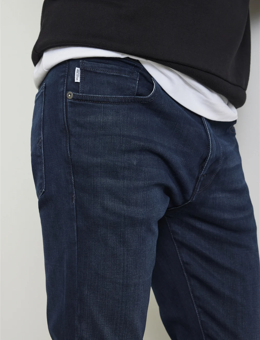 Selected - SLHSLIM-LEON 6155 BB SUPER ST JNS J - slim jeans - blue black denim - 3